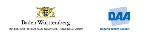 Zwei Logos, einmal Baden-Würrtemberg und DAA